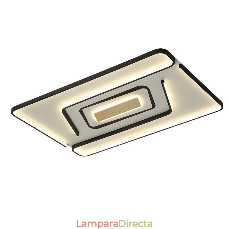 Lámpara empotrada rectangular moderna y contemporánea