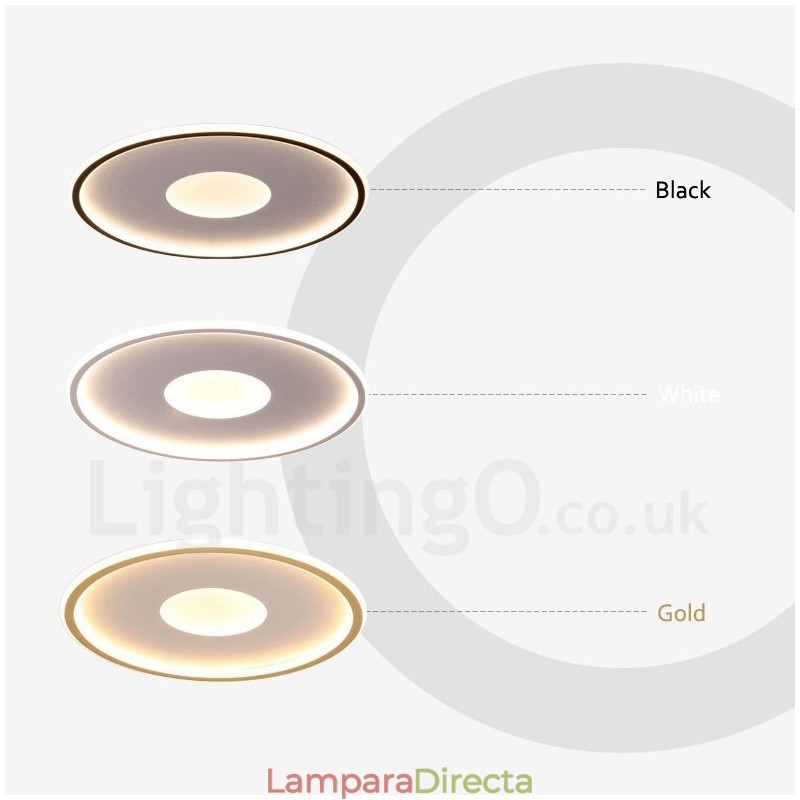 Lámparas de techo empotradas de estilo nórdico contemporáneo, ultrafinas y regulables, con control remoto. También se pueden usar como aplique de pared.