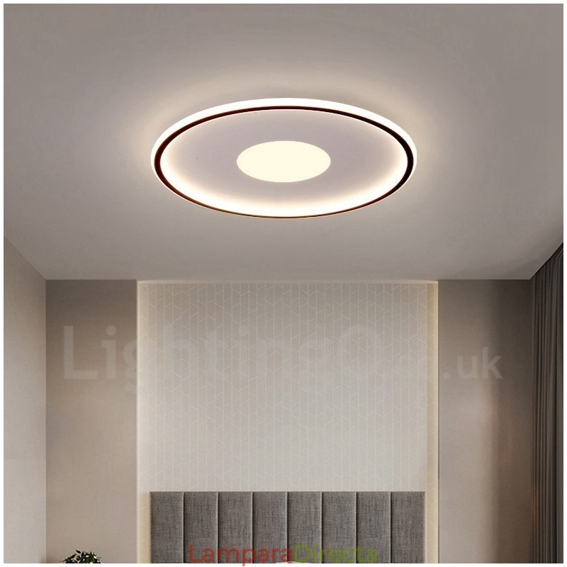 Lámparas de techo empotradas de estilo nórdico contemporáneo, ultrafinas y regulables, con control remoto. También se pueden usar como aplique de pared.