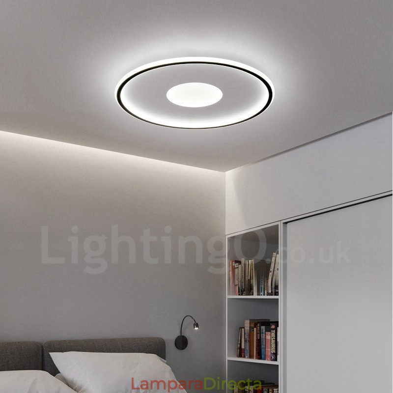 Lámparas de techo empotradas de estilo nórdico contemporáneo, ultrafinas y regulables, con control remoto. También se pueden usar como aplique de pared.