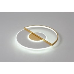 Lámparas de techo empotradas de estilo nórdico contemporáneo, modernas y ultrafinas, doradas, con control remoto. También se pueden usar como apliques de pared.