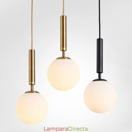 Lámpara colgante contemporánea moderna con pantalla de cristal Lámpara colgante contemporánea moderna con pantalla de cristal