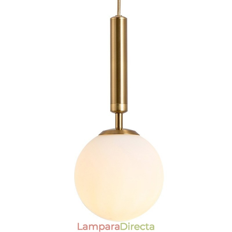 Lámpara colgante contemporánea moderna con pantalla de cristal