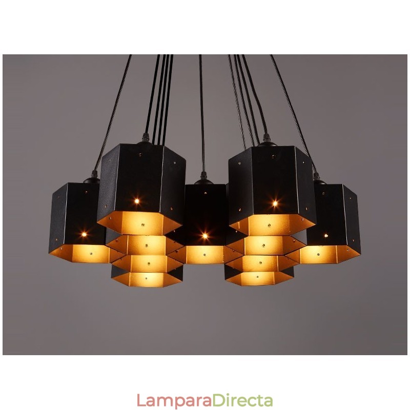 Lámpara colgante estilo loft industrial