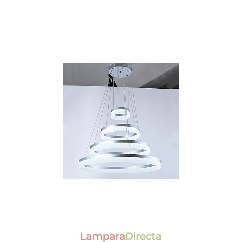 Lámpara colgante de anillo de araña de acrílico, accesorios de iluminación con