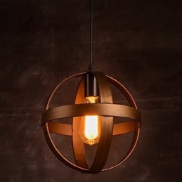 Lámpara de hierro retro moderna minimalista estilo industrial araña
