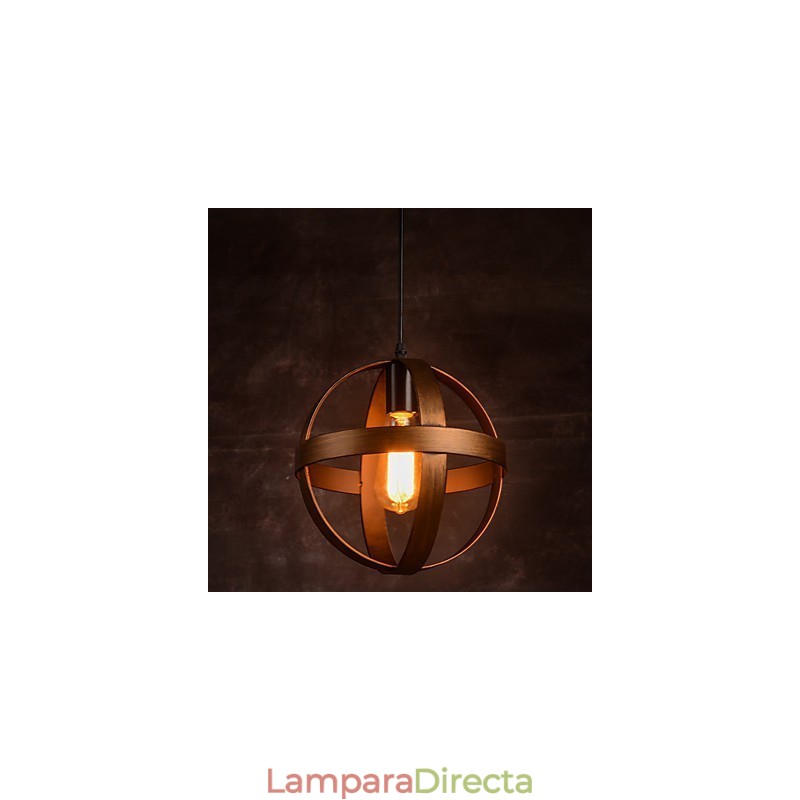 Lámpara de hierro retro moderna minimalista estilo industrial araña