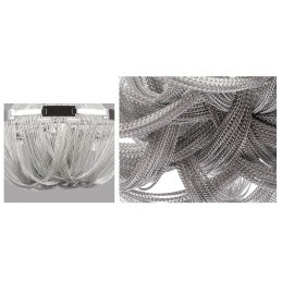 Lámpara colgante de diseño con borlas en color plata y oro