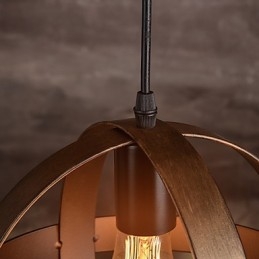 Lámpara de hierro retro moderna minimalista estilo industrial araña