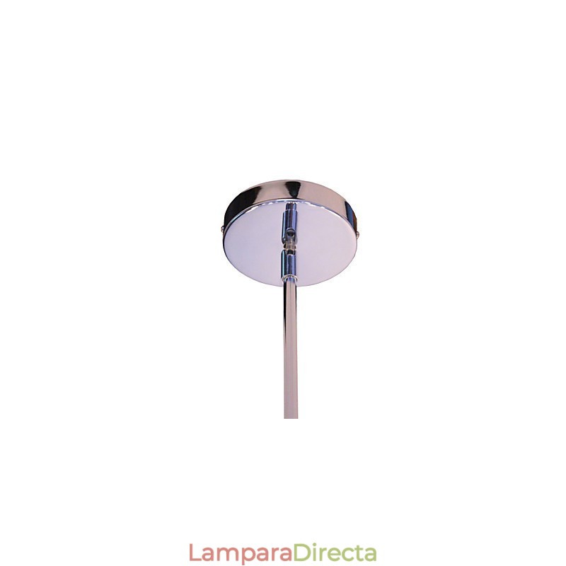 Lámpara de araña moderna con forma de globo para sala de estar, comedor, compras, tienda, noche, metal cromado