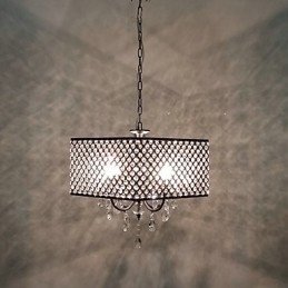 Lámpara de araña de metal con pintura de cristal clásica tradicional