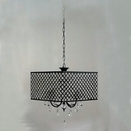 Lámpara de araña de metal con pintura de cristal clásica tradicional