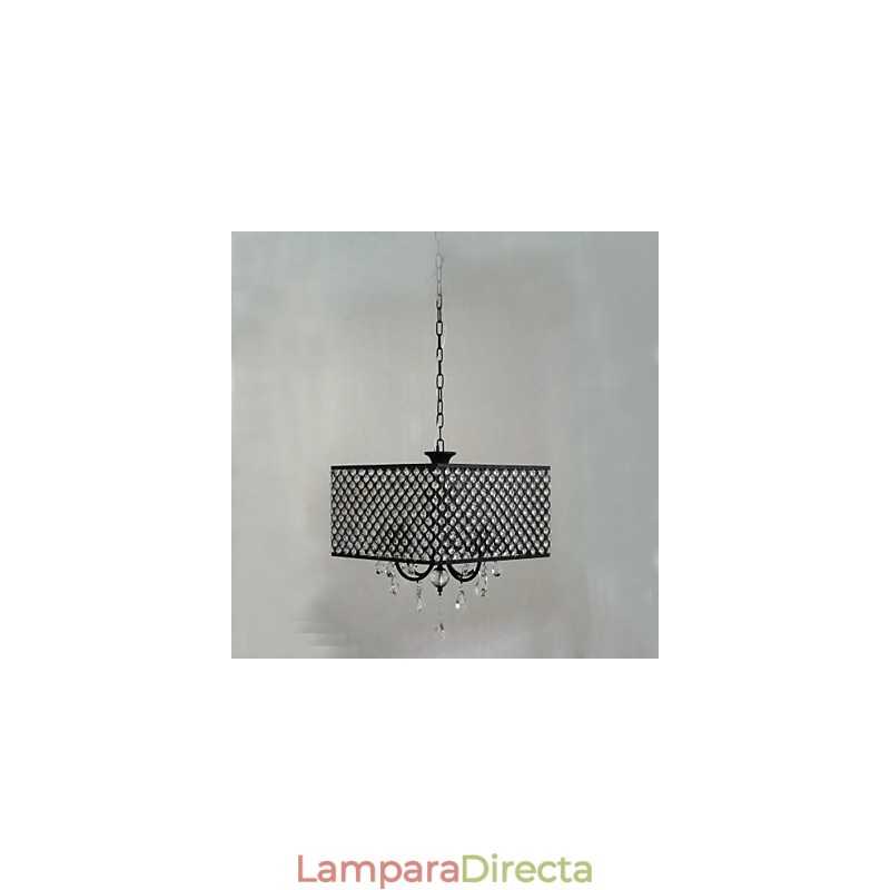 Lámpara de araña de metal con pintura de cristal clásica tradicional