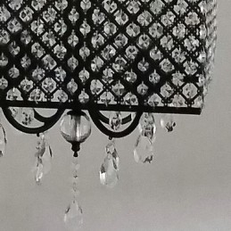 Lámpara de araña de metal con pintura de cristal clásica tradicional