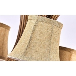 Lámpara de araña antigua de 5 luces con diseño rústico, estilo retro y artístico, con forma de asta.