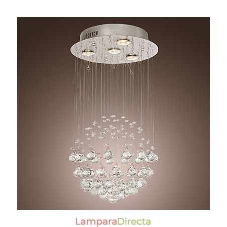 Lámpara de araña de cristal moderna de lujo de 4 luces Lámpara de araña de cristal moderna de lujo de 4 luces