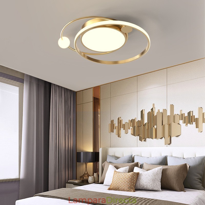 Lámpara de techo redonda moderna para iluminación interior