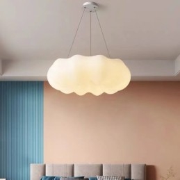 Lámpara colgante nórdica moderna creativa con forma de calabaza regulable, lámpara colgante para porche
