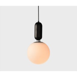 Lámpara colgante contemporánea moderna con pantalla de cristal