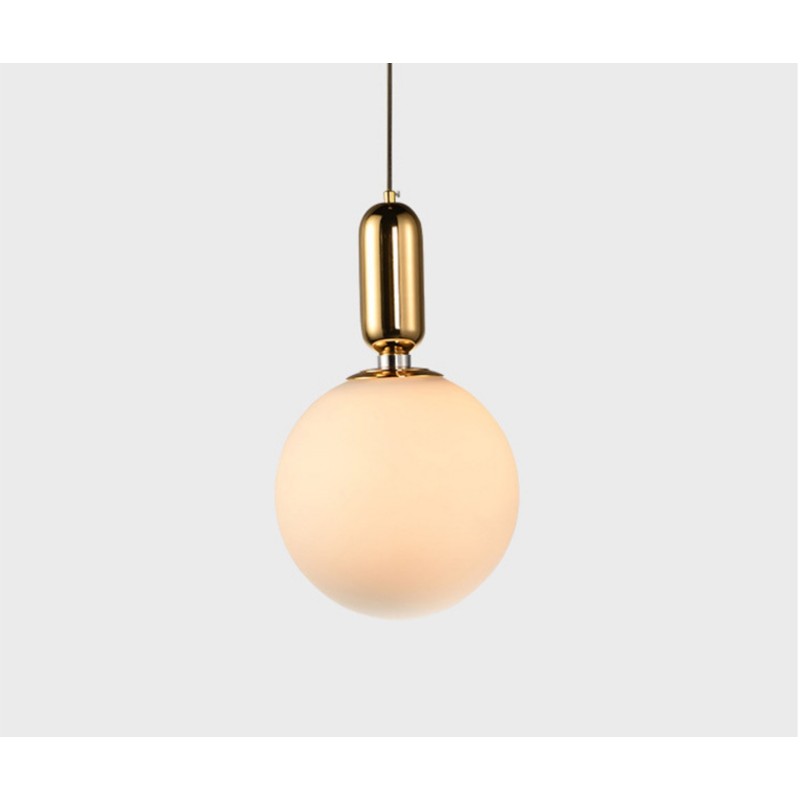 Lámpara colgante contemporánea moderna con pantalla de cristal