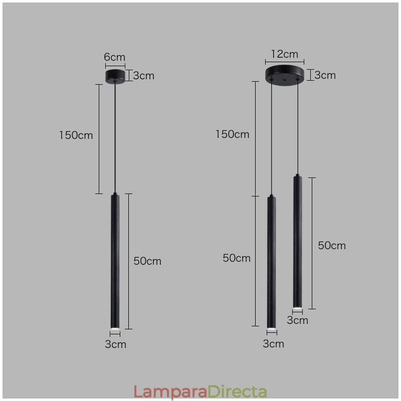 Lámpara colgante contemporánea moderna y sencilla