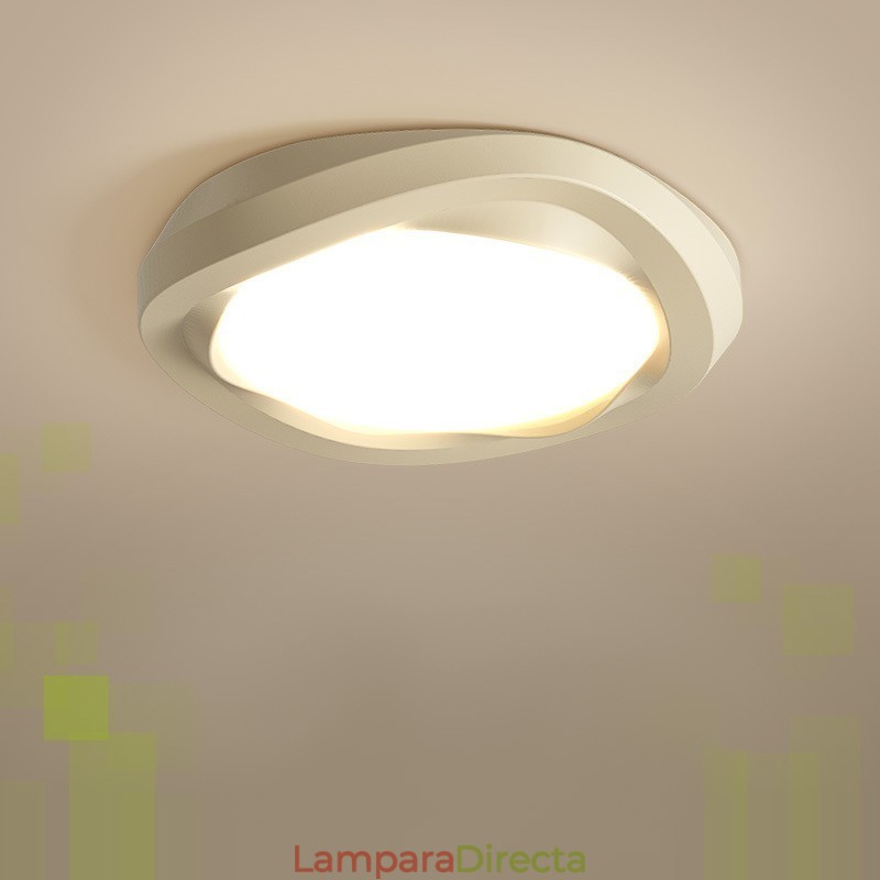 Lámpara de techo empotrada moderna multicolor con protección ocular de espectro completo y regulable para iluminación interior.