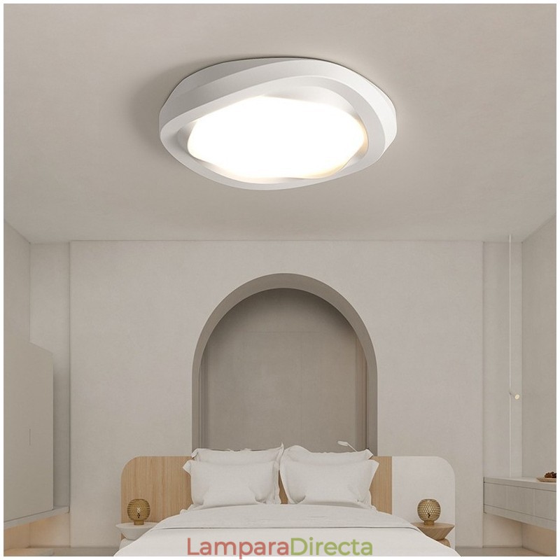 Lámpara de techo empotrada moderna multicolor con protección ocular de espectro completo y regulable para iluminación interior.