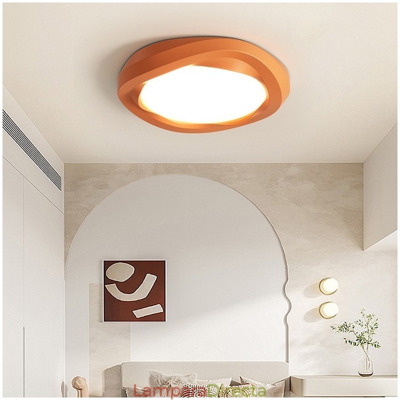 Lámpara de techo empotrada moderna multicolor con protección ocular de espectro completo y regulable para iluminación interior.