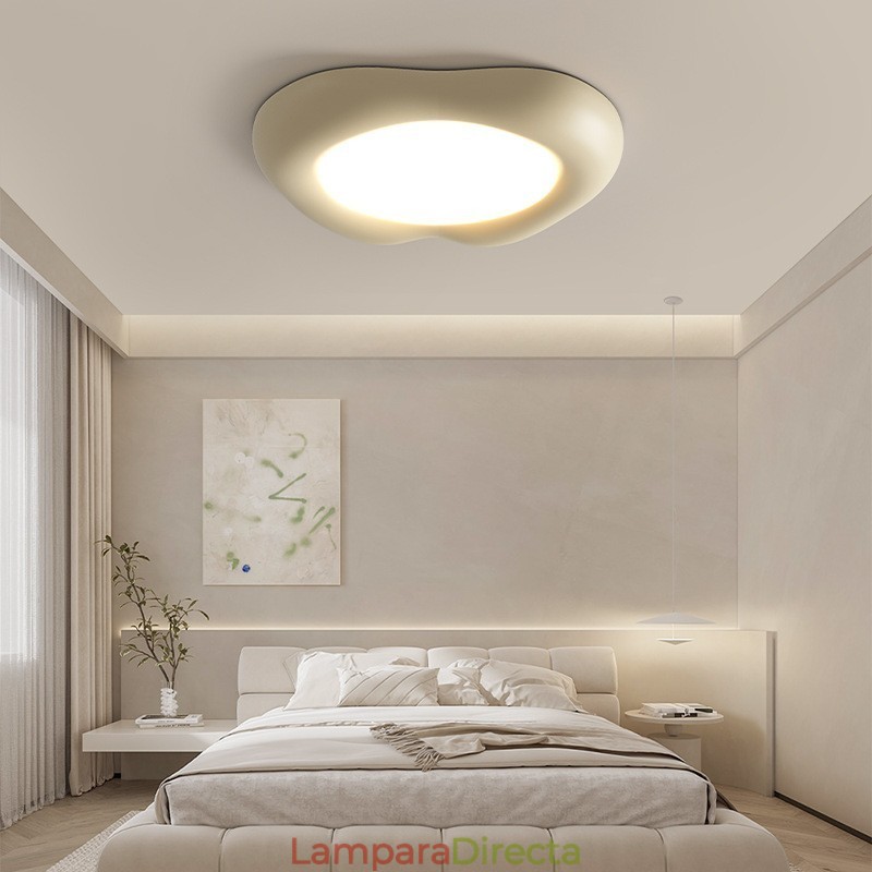 Lámpara de techo empotrada moderna multicolor con protección ocular de espectro completo y regulable para iluminación interior.