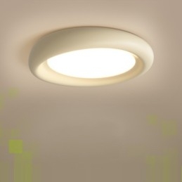 Lámpara de techo empotrada moderna, multicolor, redonda, regulable, de espectro completo y con protección ocular, para iluminación interior.