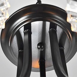 Lámpara de araña vintage de estilo europeo de 5 luces con brazo de cuerno