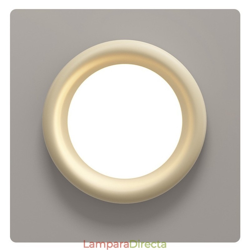 Lámpara de techo empotrada moderna, multicolor, redonda, regulable, de espectro completo y con protección ocular, para iluminación interior.