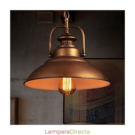 Lámpara colgante retro con pantalla de metal tipo paraguas de estilo antiguo de fábrica Lámpara colgante retro con pantalla de metal tipo paraguas de estilo antiguo de fábrica