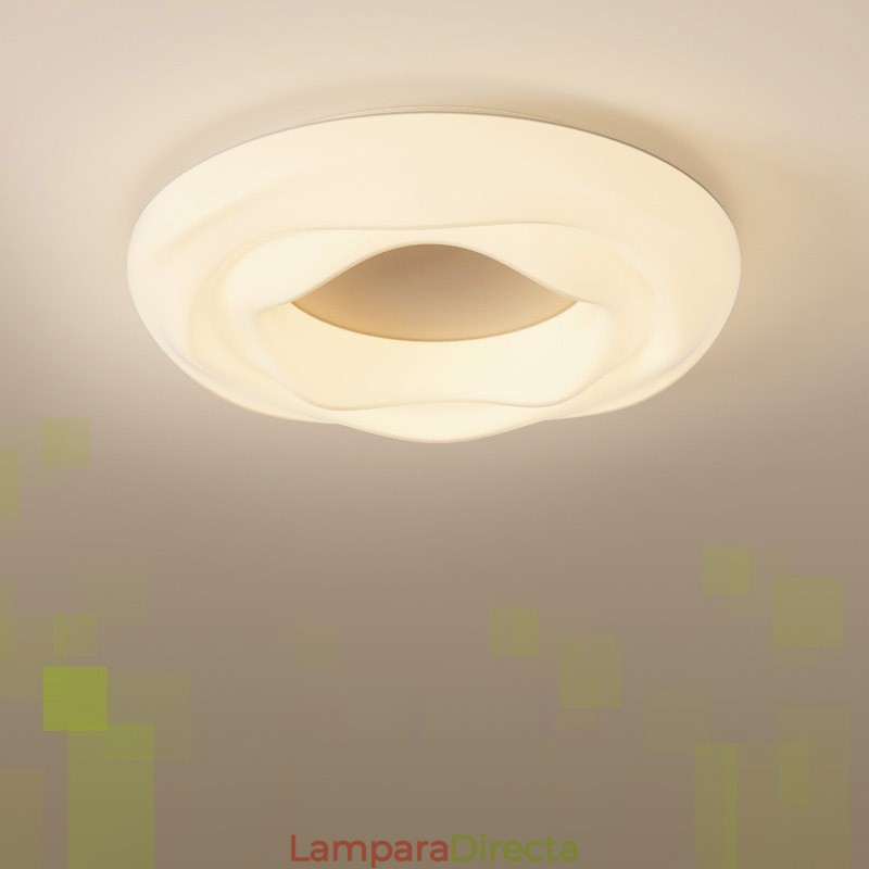 Lámpara de techo empotrada moderna y redonda regulable para iluminación interior