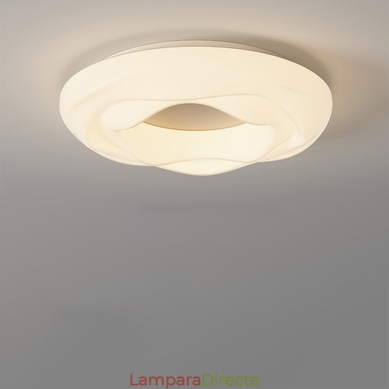 Lámpara de techo empotrada moderna y redonda regulable para iluminación interior