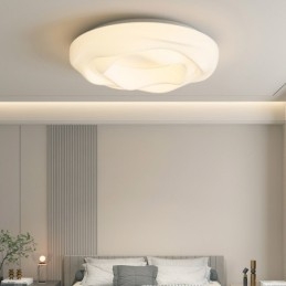 Lámpara de techo empotrada moderna y redonda regulable para iluminación interior