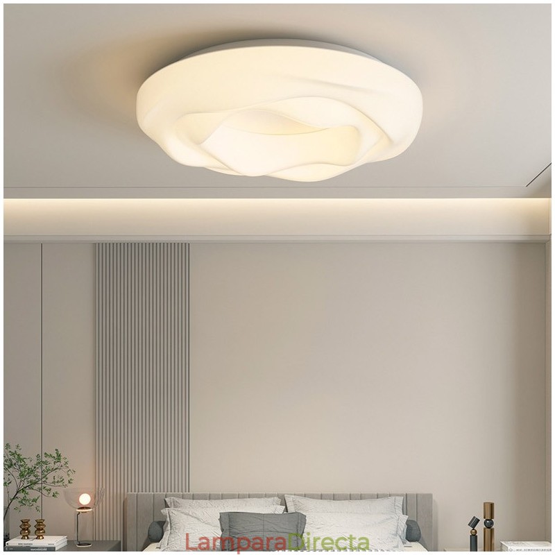 Lámpara de techo empotrada moderna y redonda regulable para iluminación interior