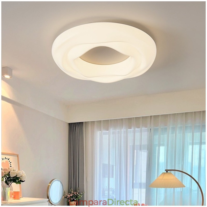 Lámpara de techo empotrada moderna y redonda regulable para iluminación interior