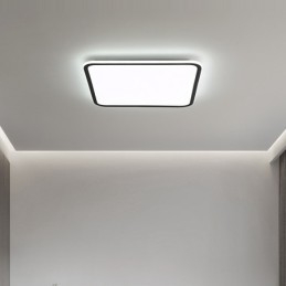 Lámpara de techo empotrada cuadrada regulable moderna, accesorio de iluminación para interiores