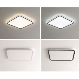Lámpara de techo empotrada cuadrada regulable moderna, accesorio de iluminación para interiores