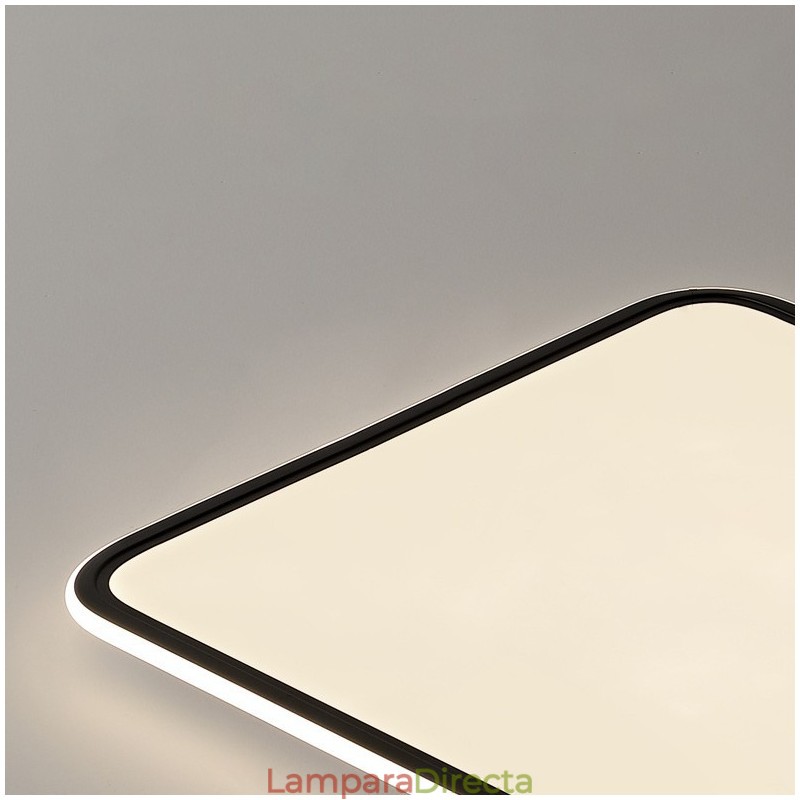 Lámpara de techo empotrada cuadrada regulable moderna, accesorio de iluminación para interiores