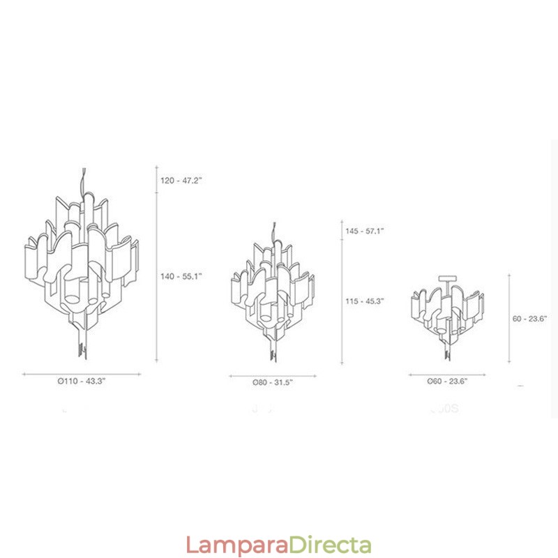 Lámpara colgante de techo de diseño con borlas de tamaño extragrande