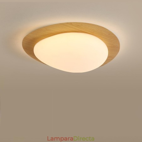 Lámpara de techo nórdica de guijarros con protección ocular de espectro completo y regulable Lámpara de techo nórdica de guijarros con protección ocular de espectro completo y regulable
