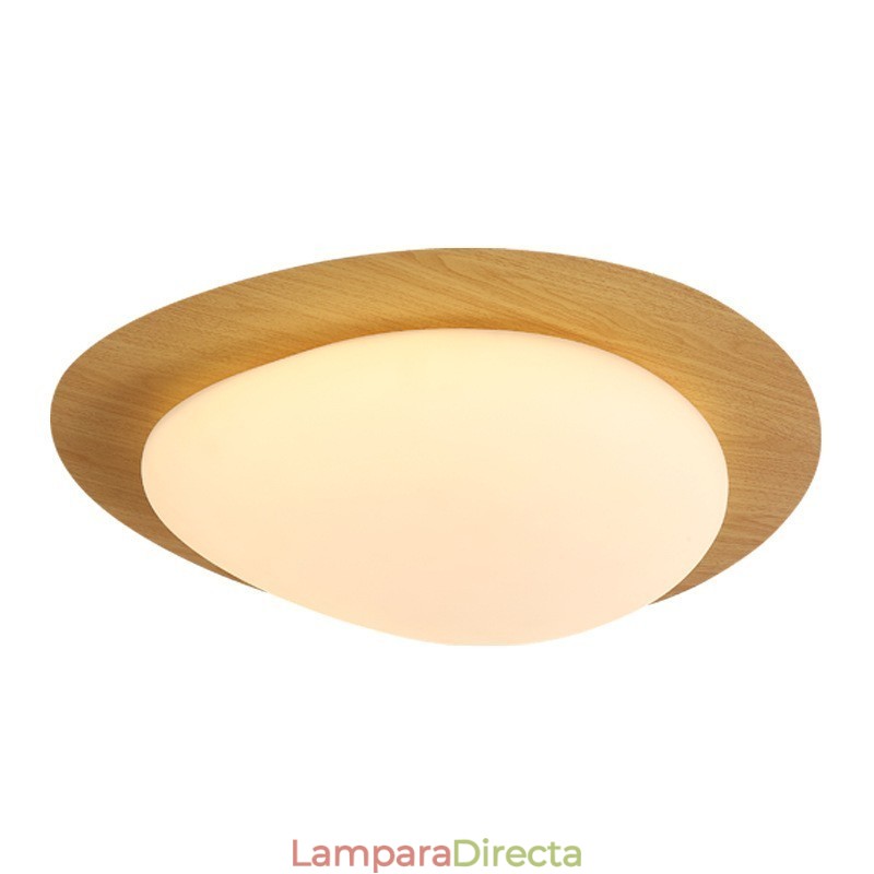 Lámpara de techo nórdica de guijarros con protección ocular de espectro completo y regulable
