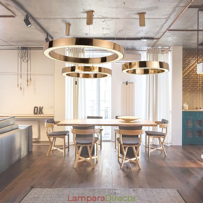Lámpara colgante moderna contemporánea de acero de 1 luz con pantalla acrílica