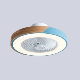 Ventilador de techo inteligente con luces, control remoto, lámpara decorativa