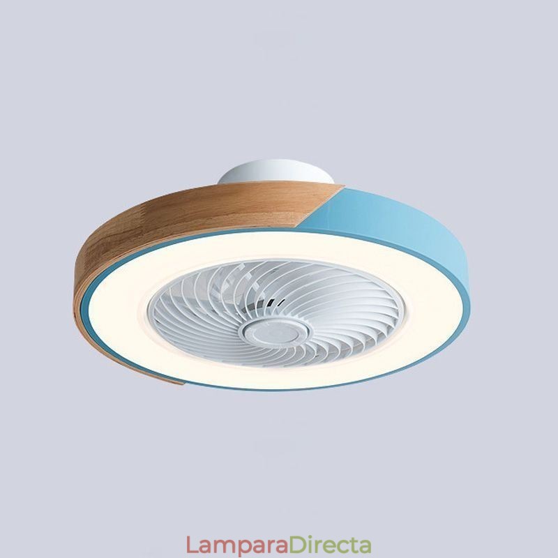 Ventilador de techo inteligente con luces, control remoto, lámpara decorativa