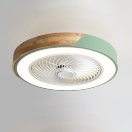 Ventilador de techo inteligente con luces, control remoto, lámpara decorativa