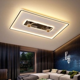Ventilador de techo con luces, ventilador decorativo, lámpara acrílica.