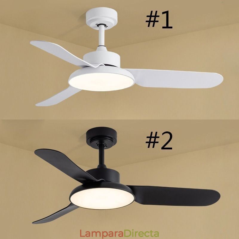 Lámpara de ventilador con inversor Lámpara de ventilador de techo minimalista moderna